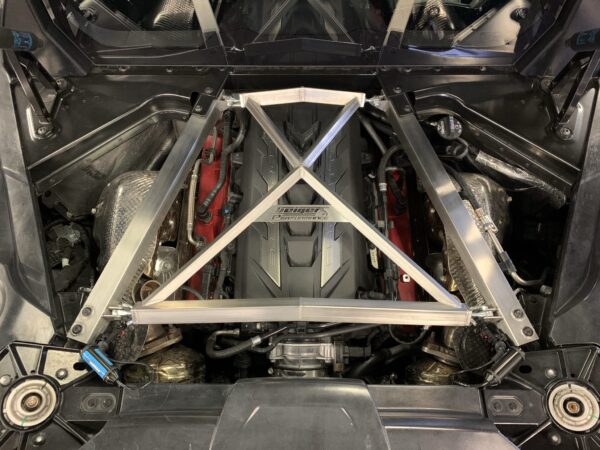 Stainless steel rear strut brace Corvette C8 Geiger