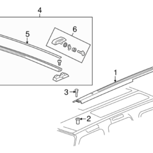 Dachgepäckträger Seitenschiene Fahrer Seite Hummer H3 - Image 2